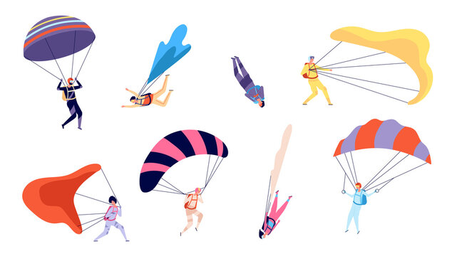 funny skydiving clipart