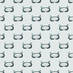 Lamb gray color geometric seamless pattern on light blue background. Children graphic design element for different purposes.
