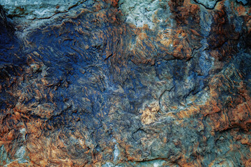Beautiful image of very ancient  prehistoric stone wall texture background.. Free copy space for design. Horizontal image.