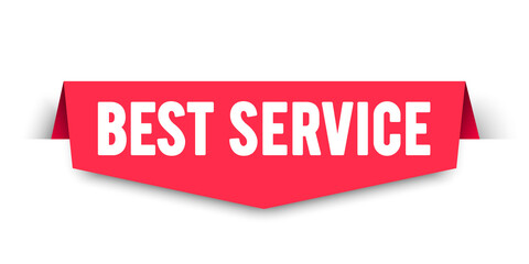 Vector Illustrator Best Service Bookmark.