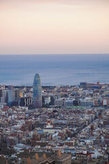 Atardecer en Barcelona