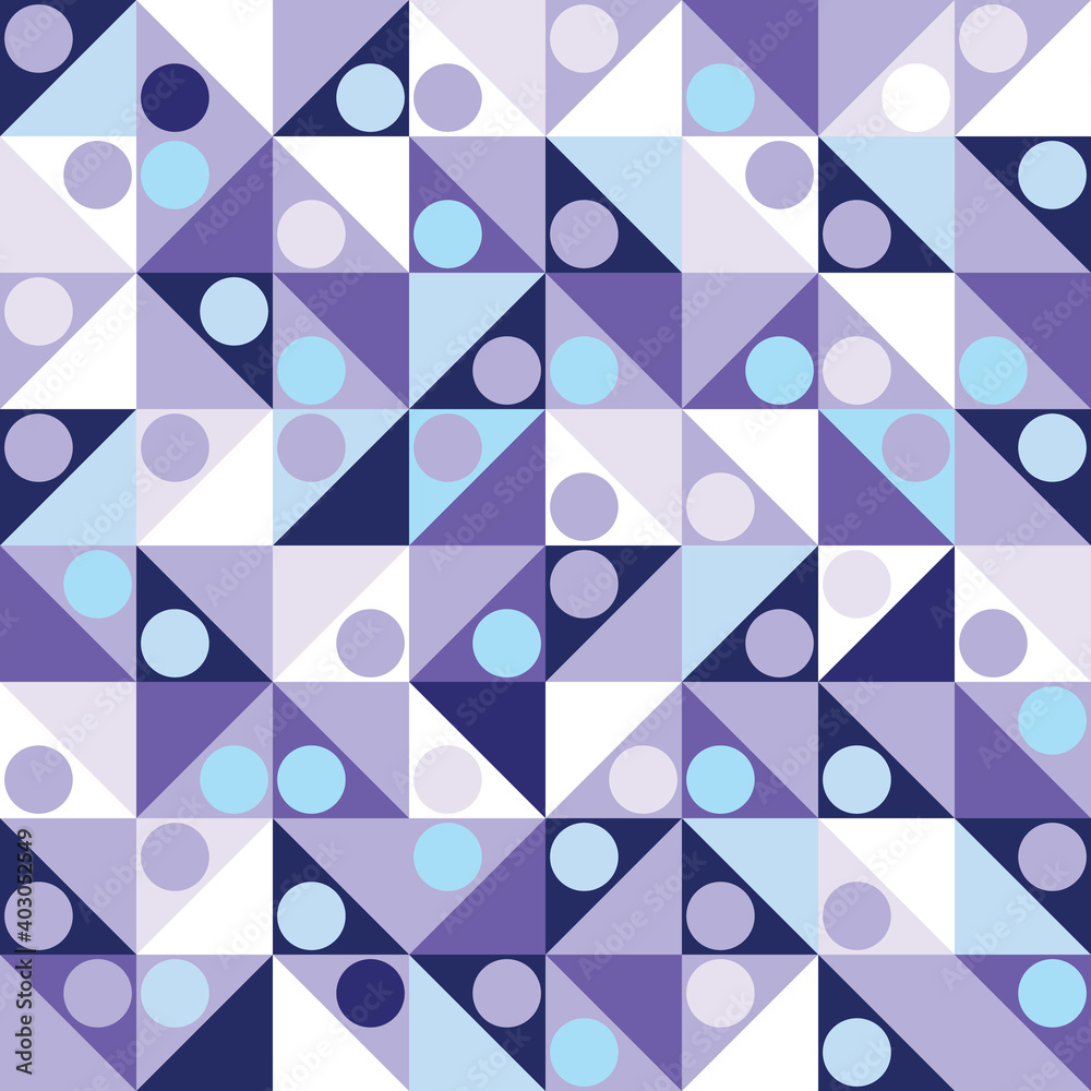 Poster Purple triangles background, pattern, abstract geometric pattern.