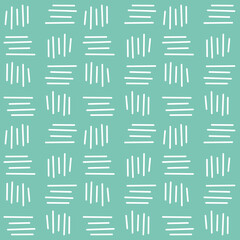 Hand Drawn Lines Seamless Rectangular Colored Pattern