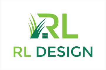 lawn and house logo design