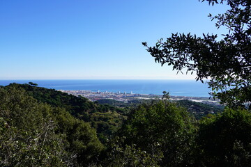 Vistas Panorámicas desde Burriac, Cataluña.