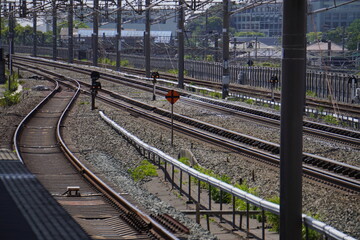 Fototapeta premium 鉄道の停止信号標識