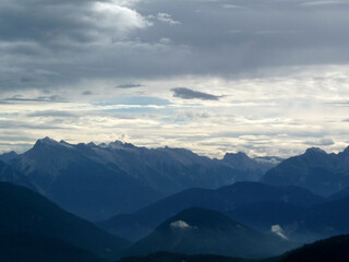 Fototapeta na wymiar Hohe Munde mountain crossing, Tyrol, Austria