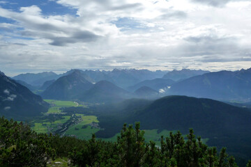 Fototapeta na wymiar Hohe Munde mountain crossing, Tyrol, Austria