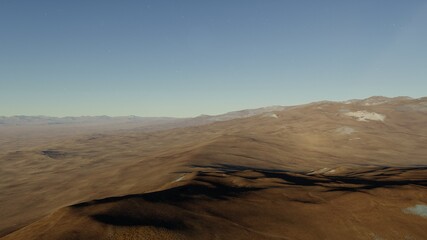 Naklejka premium alien planet landscape, science fiction illustration, view from a beautiful planet, beautiful space background 3d render 