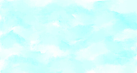Sky with clouds. Abstract watercolor background for design. Vector.