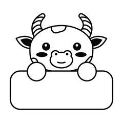 editable line, stroke, face. Hand Drawn vector illustration character. cute pet animal with label name. Doodle cartoon style. Funny baby kids print. Outline symbol. Kawaii animal. vector illustration.