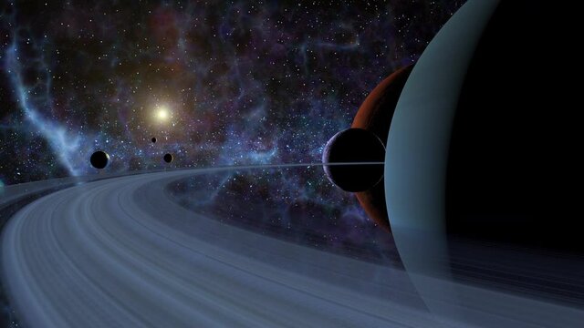 Space travel in alien solar system