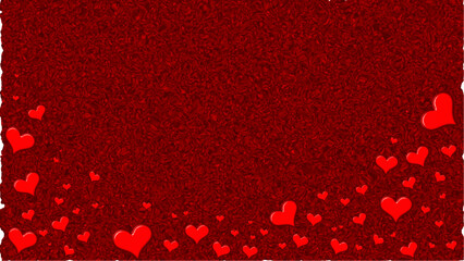 Hearts on abstract background : love, passion and romantic theme with vector and illustration as banner or wallpaper or card.