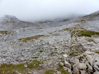 Hoher Ifen mountain tour in Allgau Alps, Bavaria, Germany