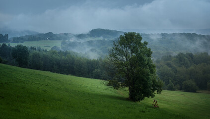 morning in the mountains