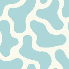 Vector seamless pattern with creative abstract shapes. Drawing trendy endless texture. Delicate modern design