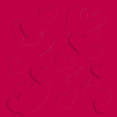 Hearts background for a valentines day - 403062927