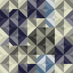 Old school seamless background, triangle - vector illustration