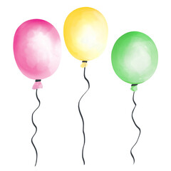 Illistration. Carnaval baloons with clipping path. Bitmap - 403063750