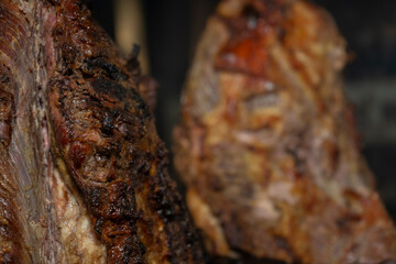 Roasted meat to the llanera