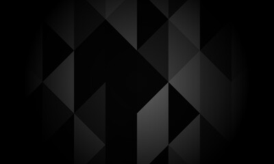 Abstract black and gray triangles in seamless pattern.