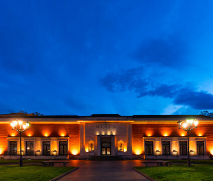 Bilbao Fine Arts Museum At Dusk,  Bilbao, Bizkaia, Basque Country, Spain, Europe