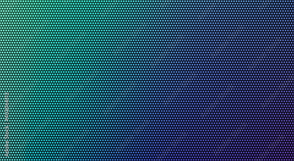 Wall mural led screen. pixel textured display. digital background with dots. lcd monitor. color electronic diod