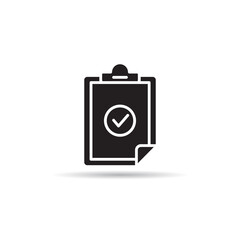 clipboard and document icon vector