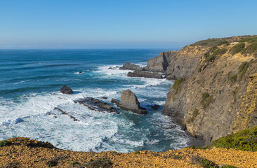 Atlantic rocky coast view