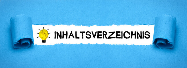 Inhaltsverzeichnis 