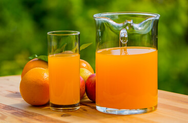 fruits and juice