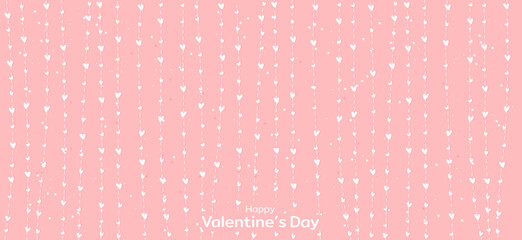 Seamless pattern, heart, abstract, retro, cute Vector illustration for romantic nostalgic design On valentine's day Can be used for wallpaper, cover filling, web page background, texture. White hearts