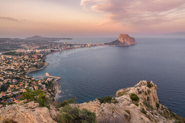 Vista panoramica de Calpe