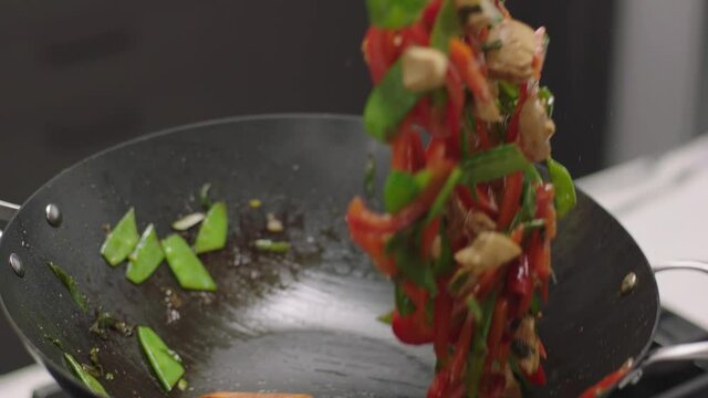 Stirfry Flipped in a Wok