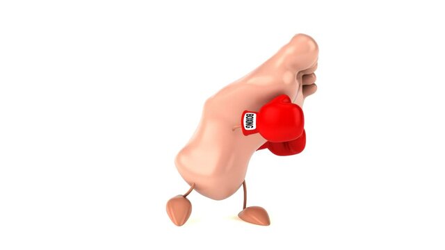 Fun 3D cartoon foot boxing