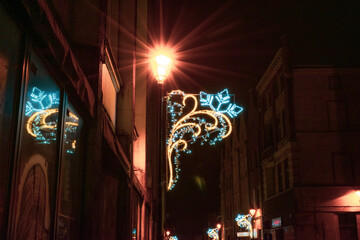 Grudziądz old streets in night, Poland © GDES Damian Gola