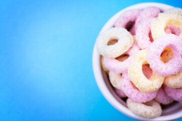 Crispy rice healthy baby wheels closeup
