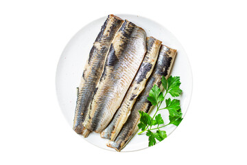 herring fresh whole fish or salted seafood ready to cook and eat on the table pescetarian diet healthy meal outdoor top view copy space food background rustic image 