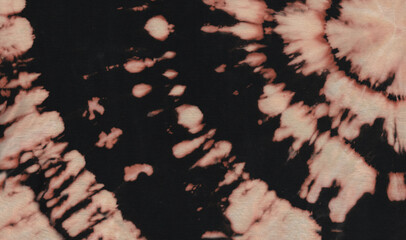 Tie Dye Bleach Black Hippie 