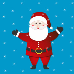 santa claus with gift