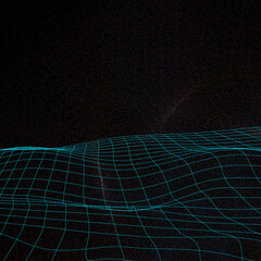 An abstract wavy grid background image.