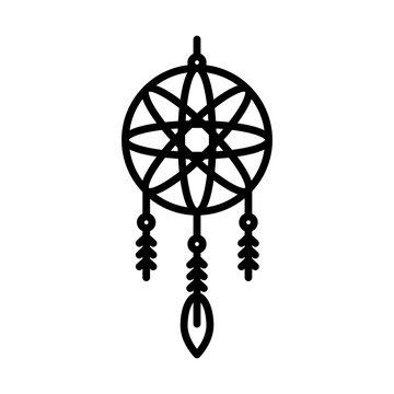 recommend clip art: dreams catcher line style icon