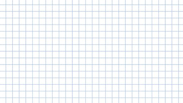 Square maths grid line table blue color zoom in closeup 4k animation footage.  Advertising back to school line grid in a cage. Copy space squared dotted graph table background.
