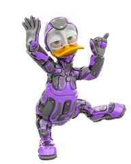 duck the astronaut is dancing