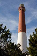 lighthouse on the coast Barnegat NJ
