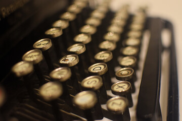 old typewriter keys