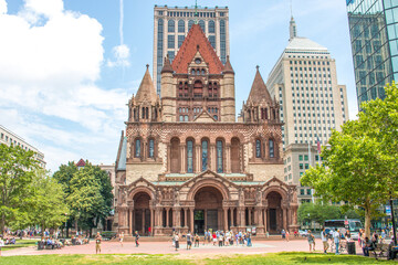 Trinitiy Church in the City of Boston Massachusetts USA

