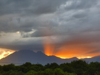 atardecer cerro
