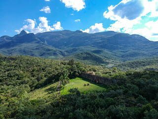 landscape with mountains