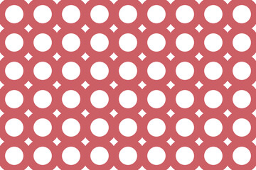 Seamless abstract red pattern with circles